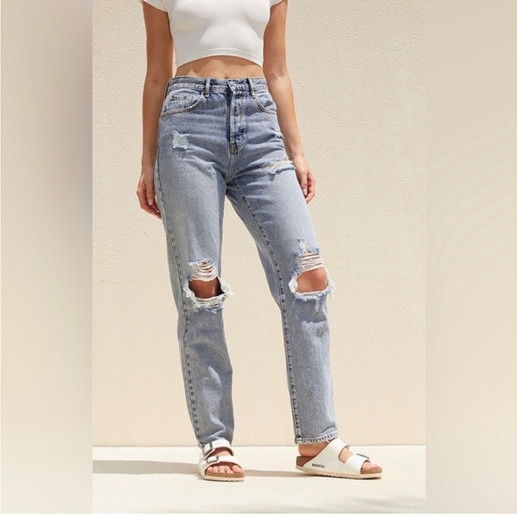 PacSun Denim - PacSun Light Blue Distressed Dad Jeans 23